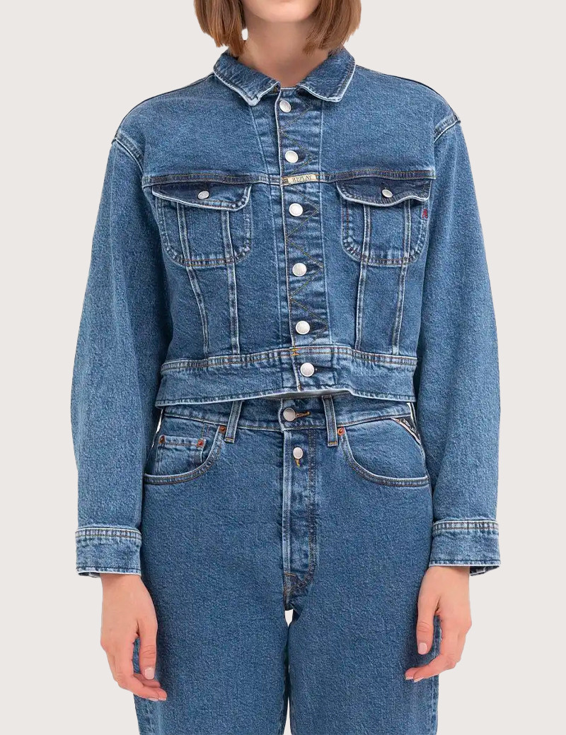 REPLAY BLOUSON EN JEAN FEMME W7Z1