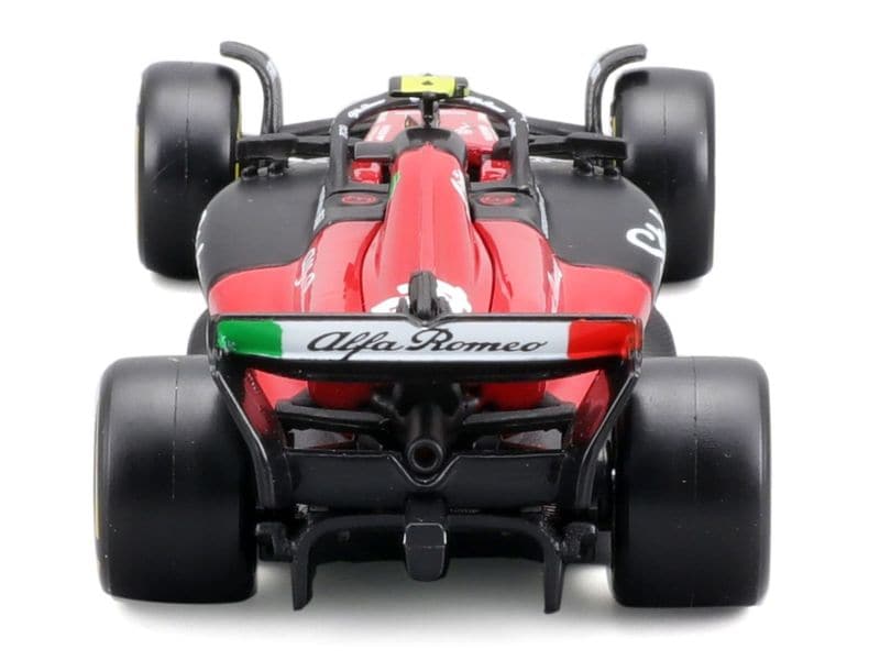 BBurago Alfa Romeo F1 Team Stake C43 Zhou 2023 1:43 Sammlermodell im Massstab 1:43