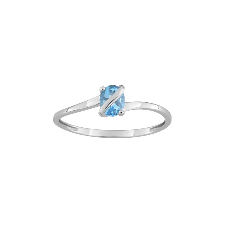 Bague femme - topaze - Or 9 Carats