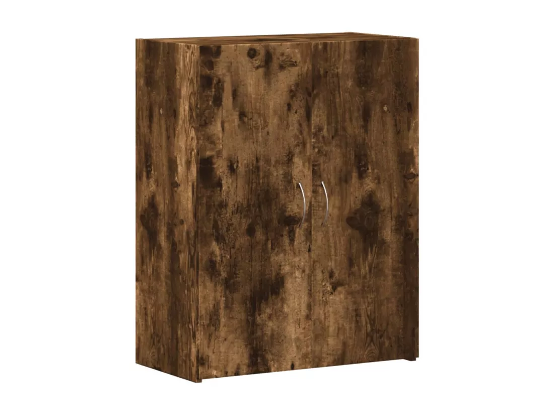 Armoire de classement chêne fumé bois d'ingénierie