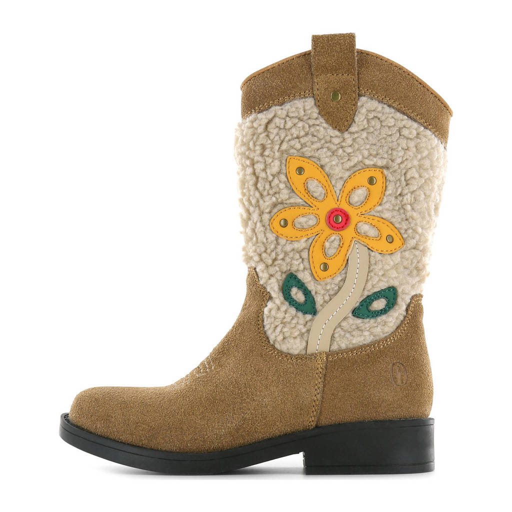 Shoesme suède cowboylaarzen beige