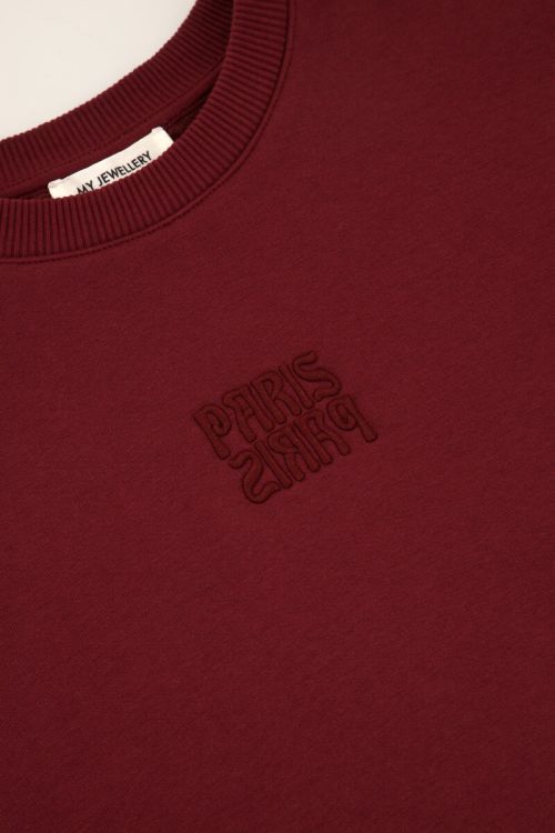 Donkerrode sweater 
