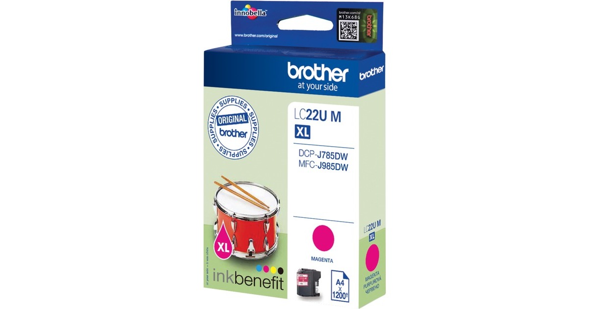 BrotherOriginele LC-22UM magenta inktcartridge  (Magenta)