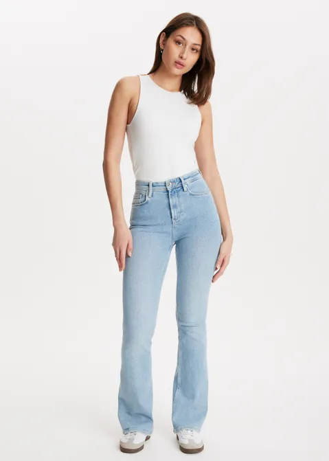Sue high rise flare blauw (BLW.BL)