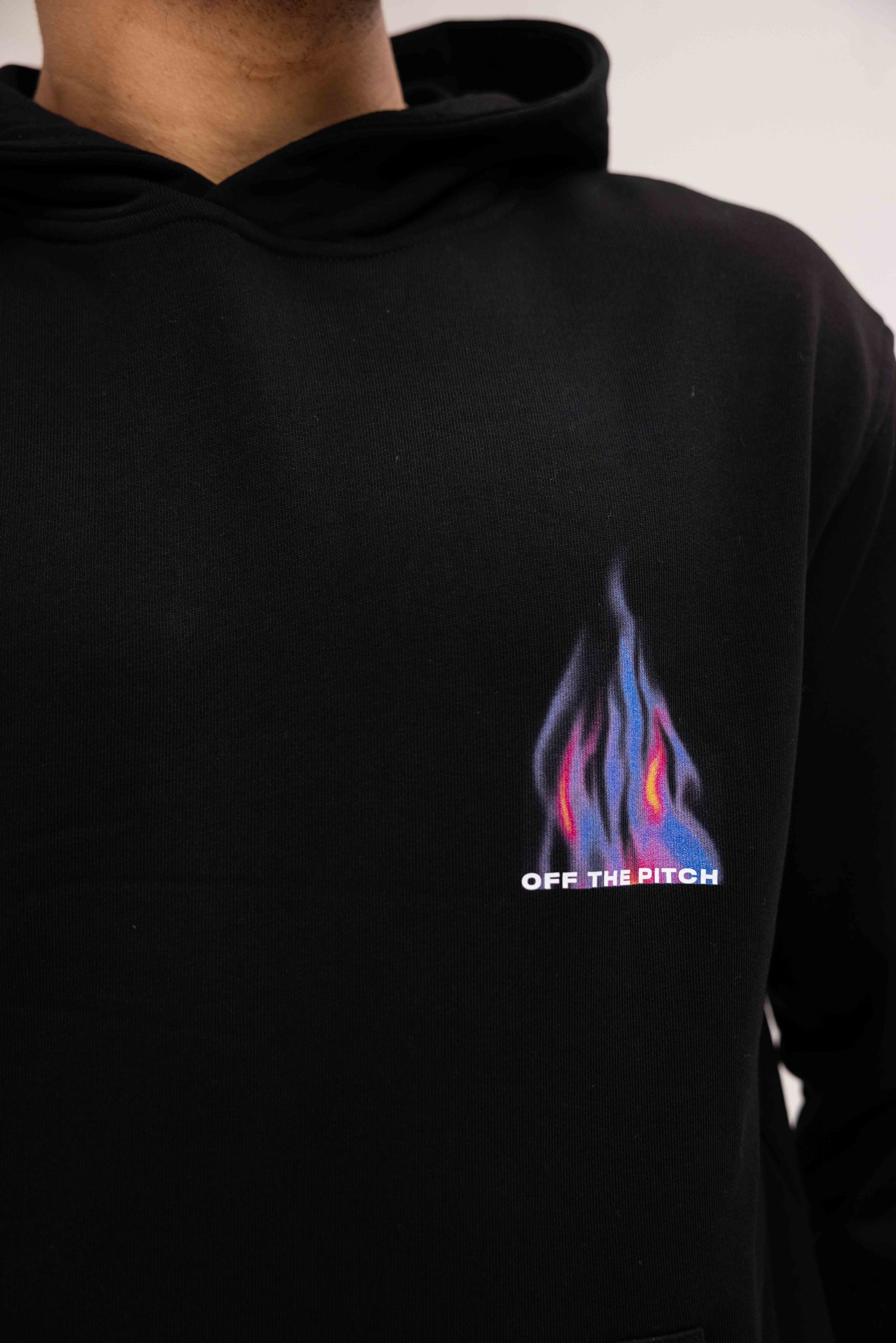 Off The Pitch Burning Flower Hoodie Heren Zwart
