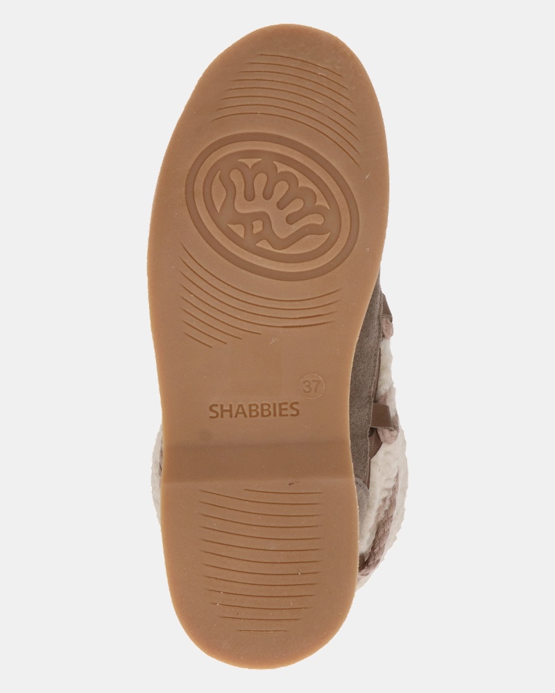 Shabbies Amsterdam Gevoerde boots  - taupe