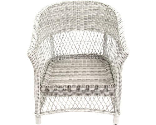 Tuinmeubelset, 4-delig, rotan, grijs