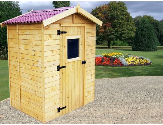 HABRITA - Abri panneaux bois 16 mm avec plancher / 1,83 m2