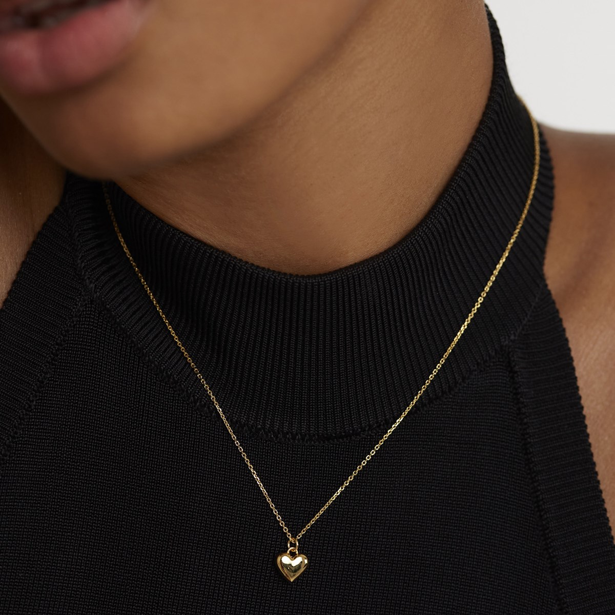 Collier coeur PDPaola L'absolu plaqué orCollection ENGRAVE ME