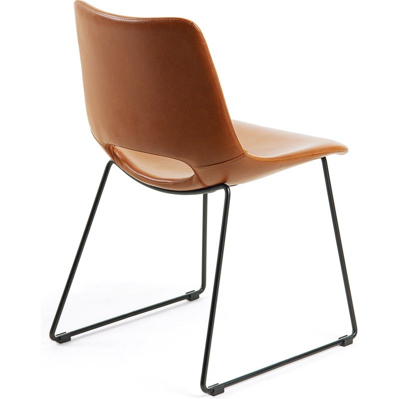 Chaise Zahara pieds en acier finition noire