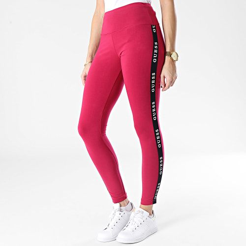 Legging A Bandes Femme V2YB14 Fuschia