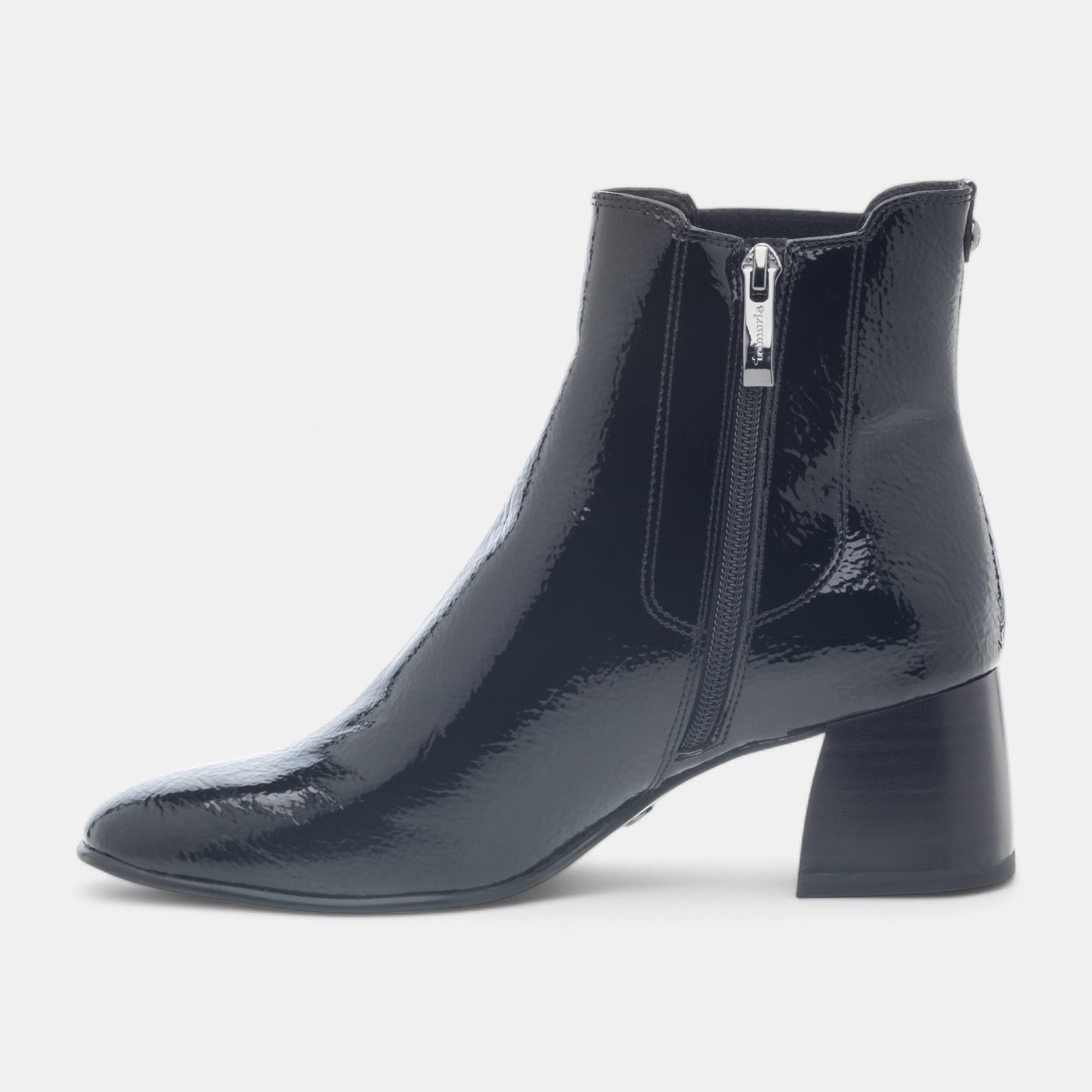 Bottines à talon Femme noir vernis