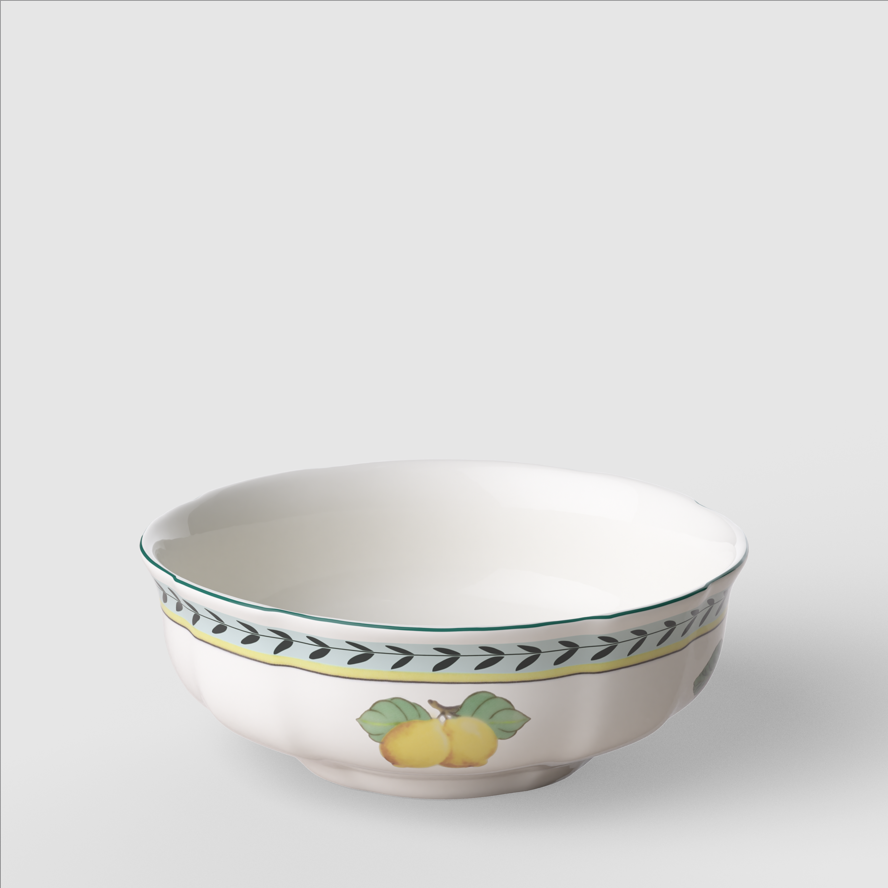 French Garden Dessert bowl Multi-colored, 11.9 oz, Premium Porcelain