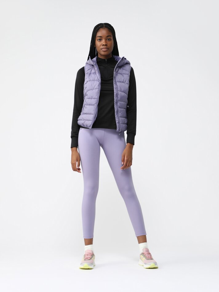 Colete esportivo acolchoado - Malva Pastel