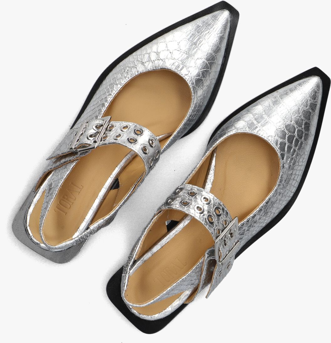 zilveren toral slingbacks lella