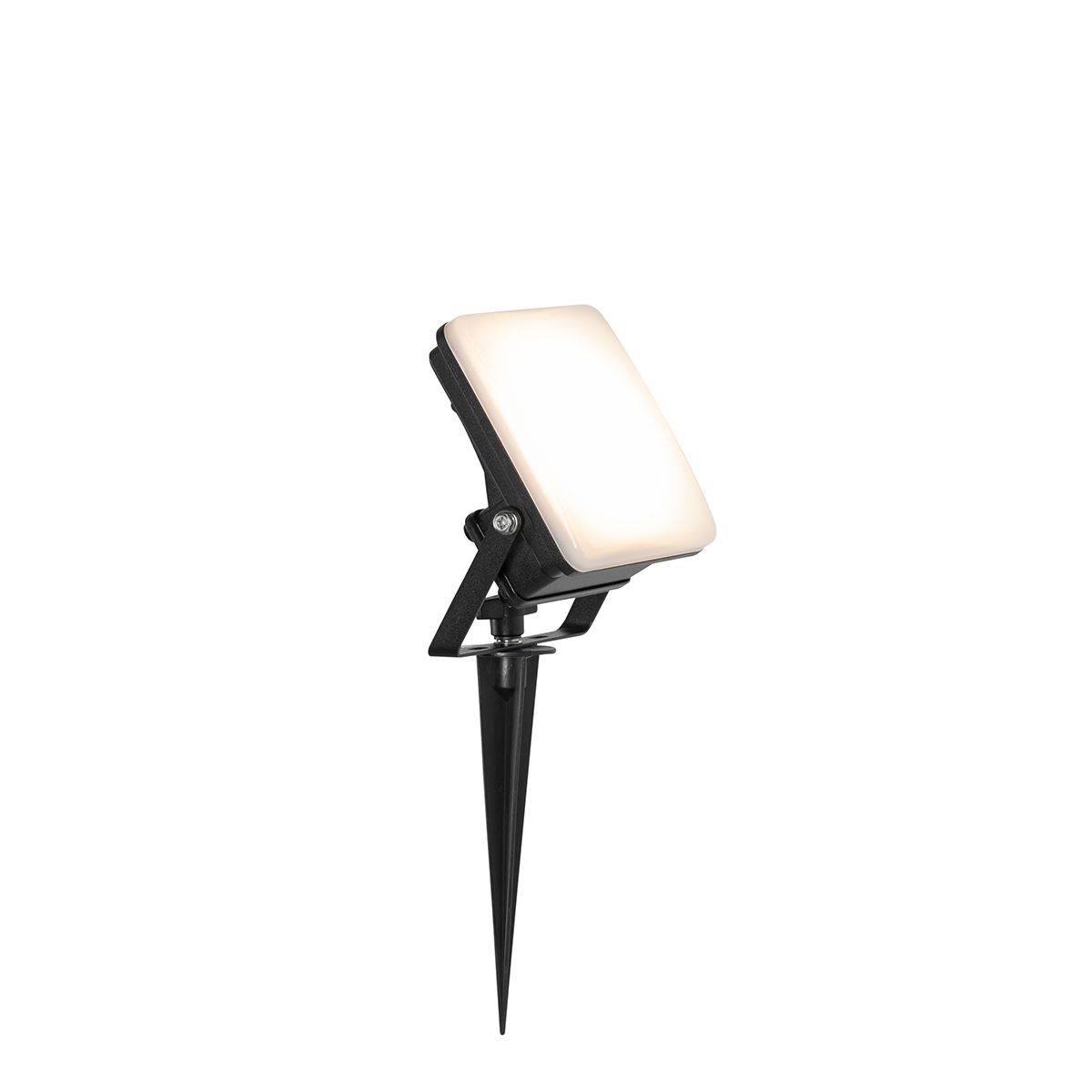 Smart straler zwart 12,8 cm incl. LED IP65 met grondpin - Ruud