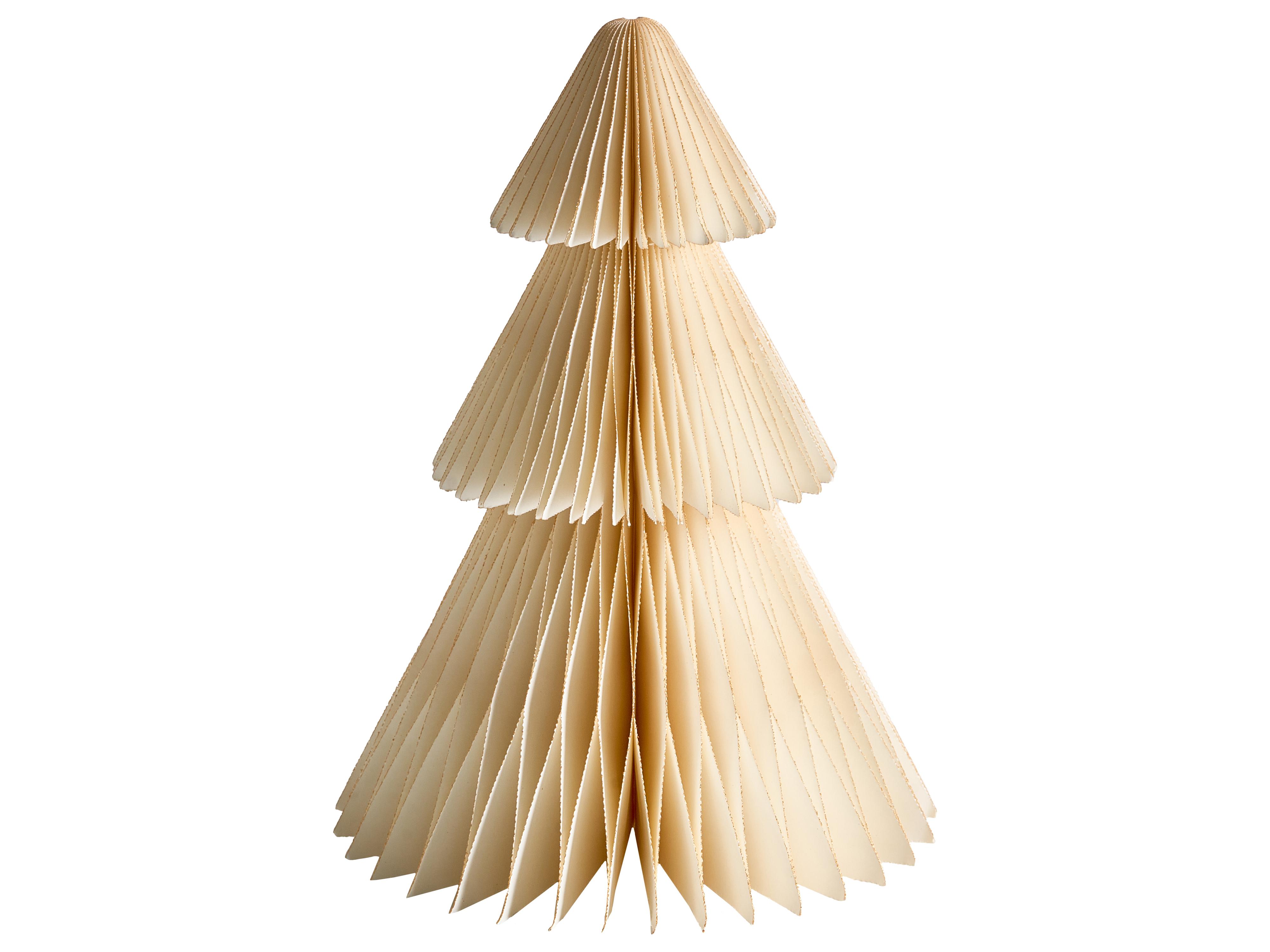Set van 5 kerstdecoraties VORMA Kerstboom 25 cm Beige/groen