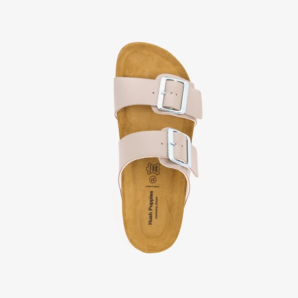 Hush Puppies dames bio slippers taupe