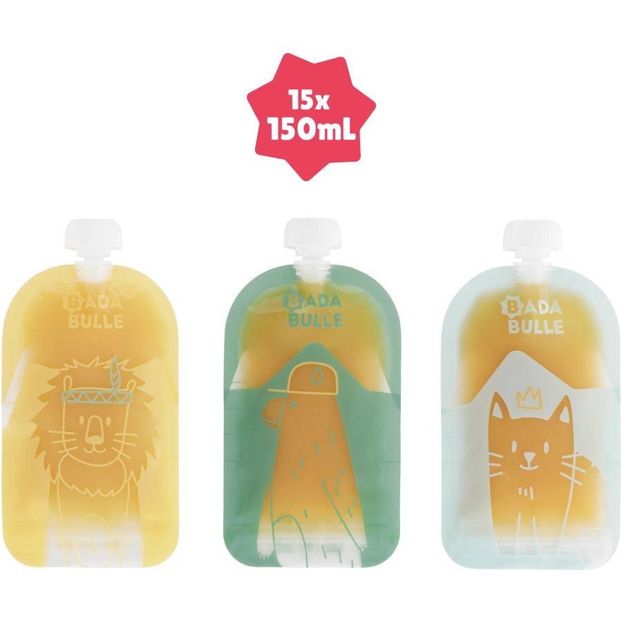badabulle Quetschbeutel 15er Pack