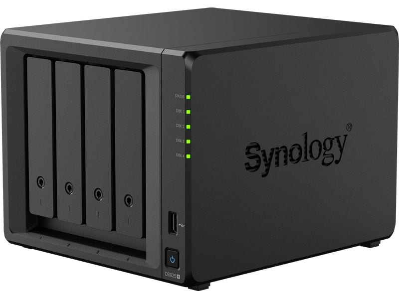 Synology NAS Diskstation DS925  4-bay Synology Plus HDD 64 Leistungsstarker NAS mit vier Einschüben