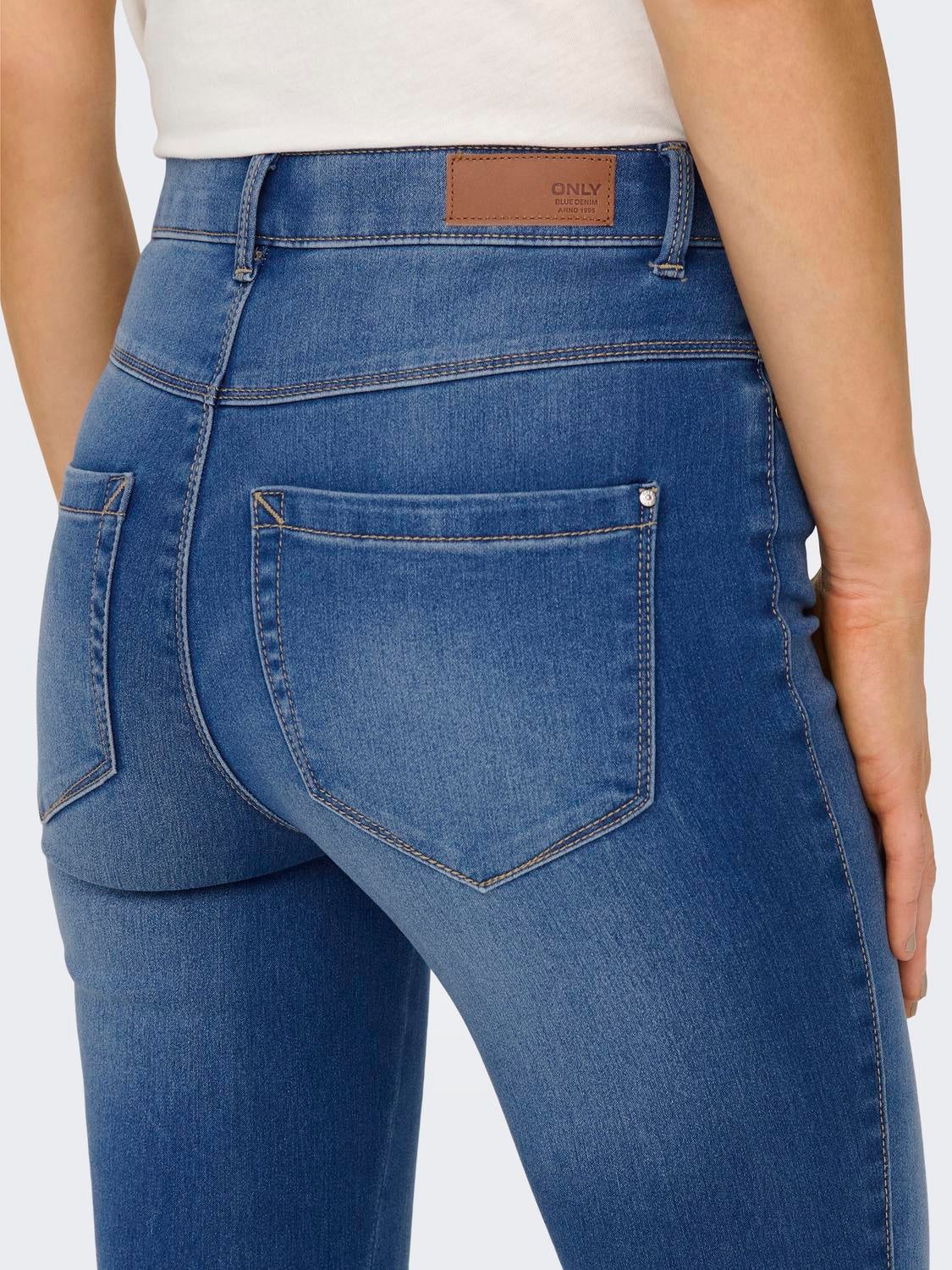 ONLROYAL Hohe Taille Skinny Fit Jeans Light Medium Blue Denim