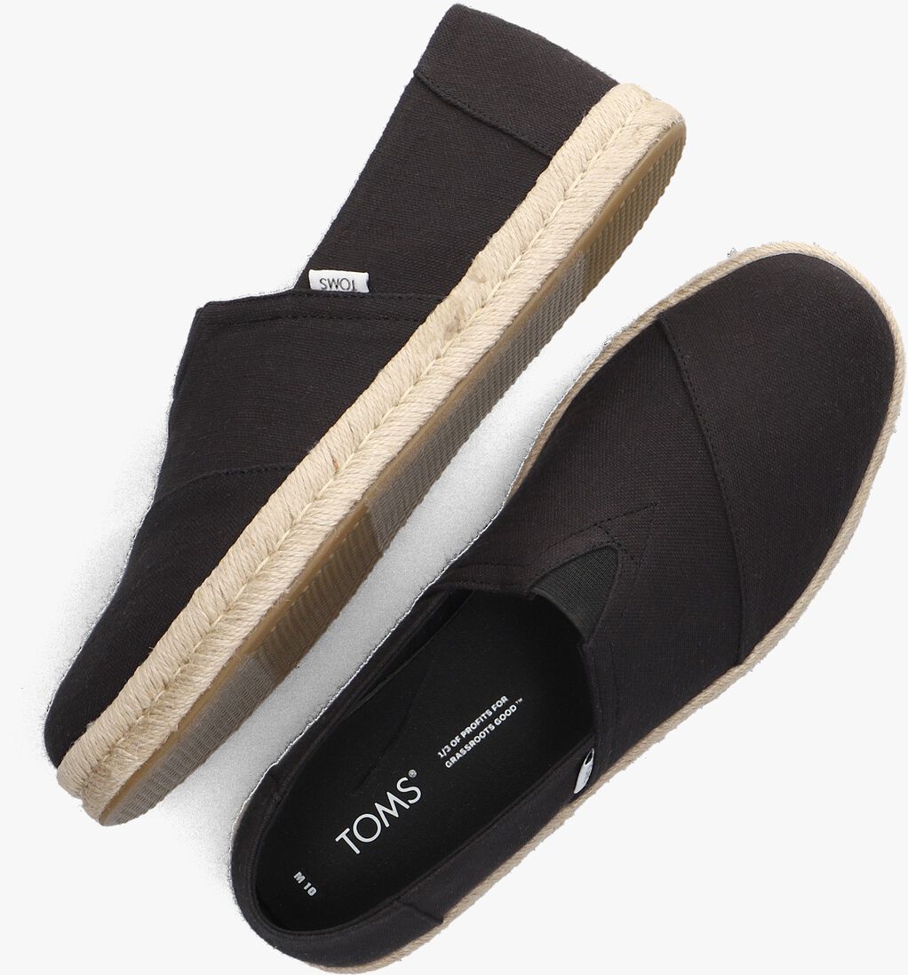 TOMS zwarte toms loafers alp rope 2.0