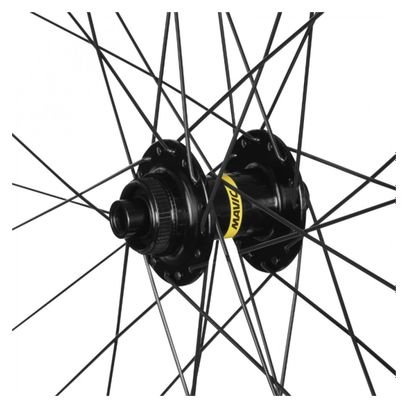 Roue vtc - city 700 mavic speedcity tubeless ready avant disc centerlock axe traversant 12-100 noir jante 622-25