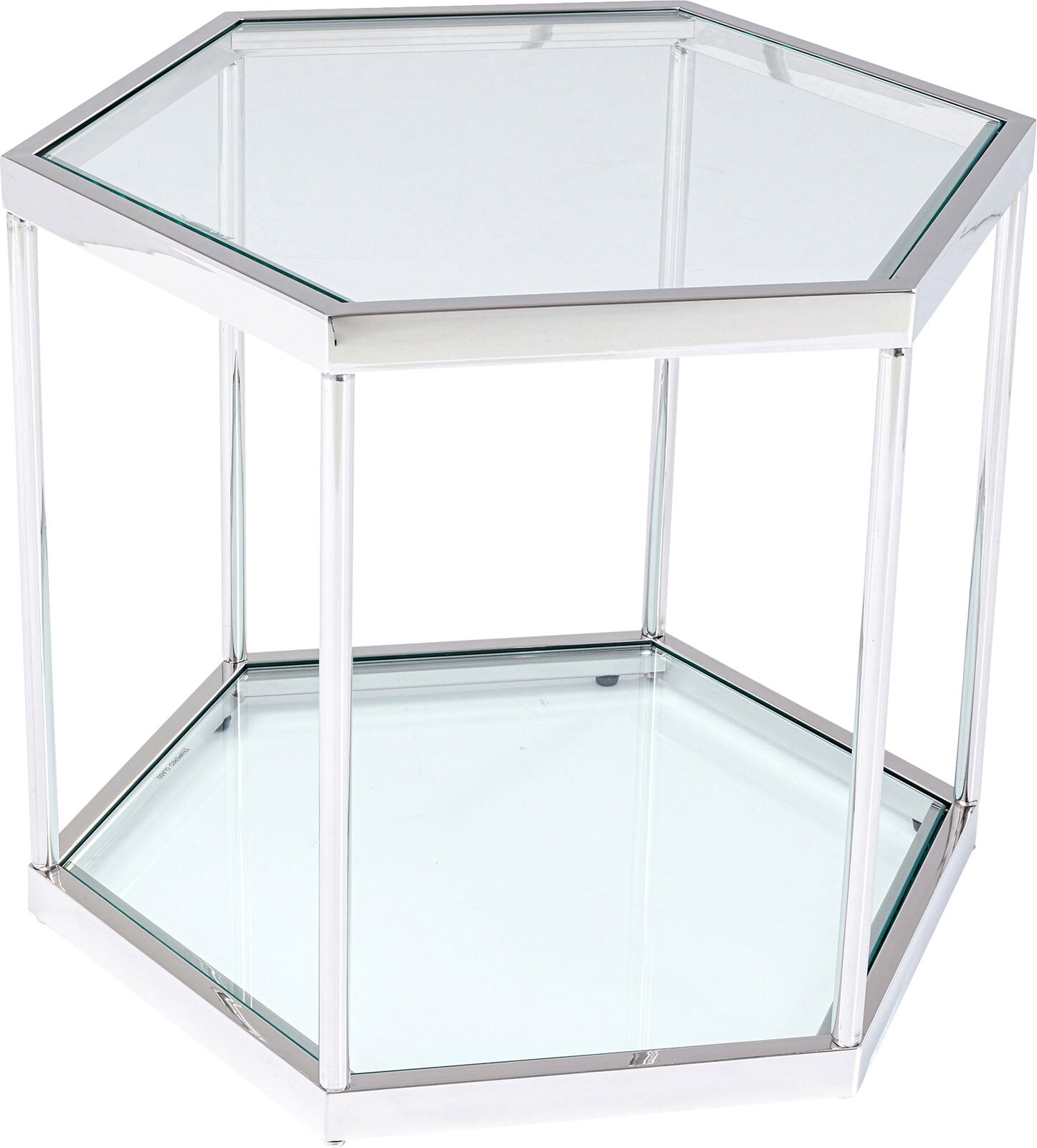 KARE DESIGN Couchtisch COMB 45 cm silberfarbig