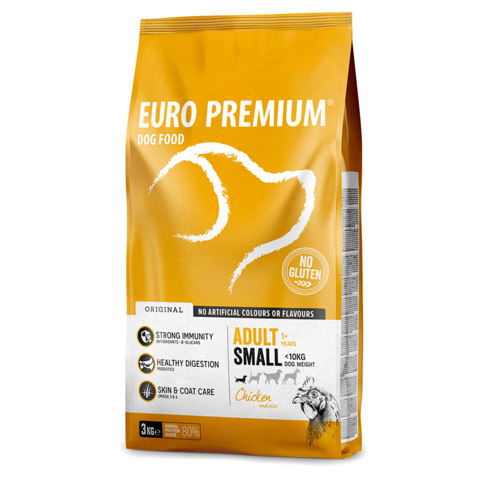 Euro-Premium Adult Small Kip - Rijst3 kg