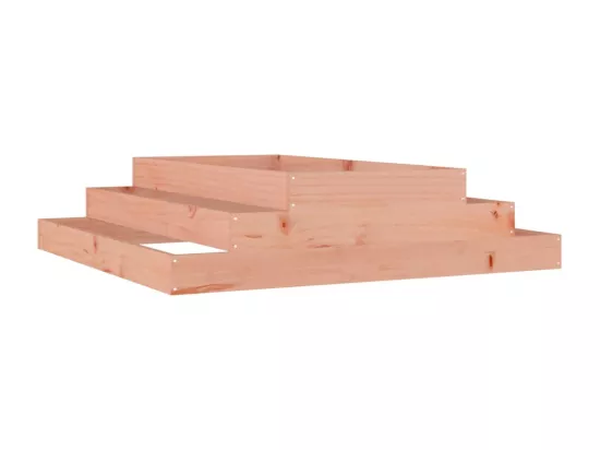 Jardinière bac lit surélevé bois marron 110 x 110 x 27 cm 02_0037305