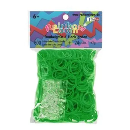 Rainbow Loom® Gummibänder, dunkelgrün