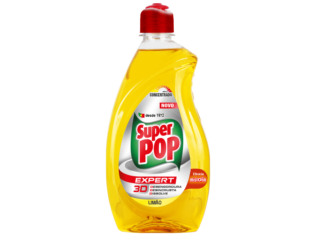 DETERGENTE LOIÇA SUPER POP 3D LIMÃO 500ML
