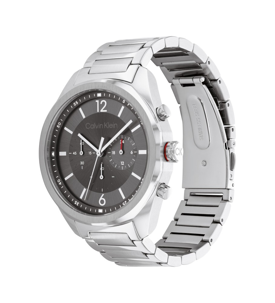 Relógio cronógrafo analógico Calvin Klein Ck Force prateado