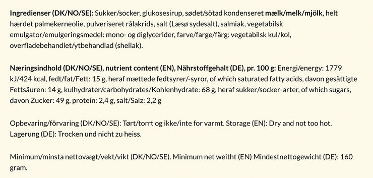 Bagsværd Lakrids Salt, 160 gr.