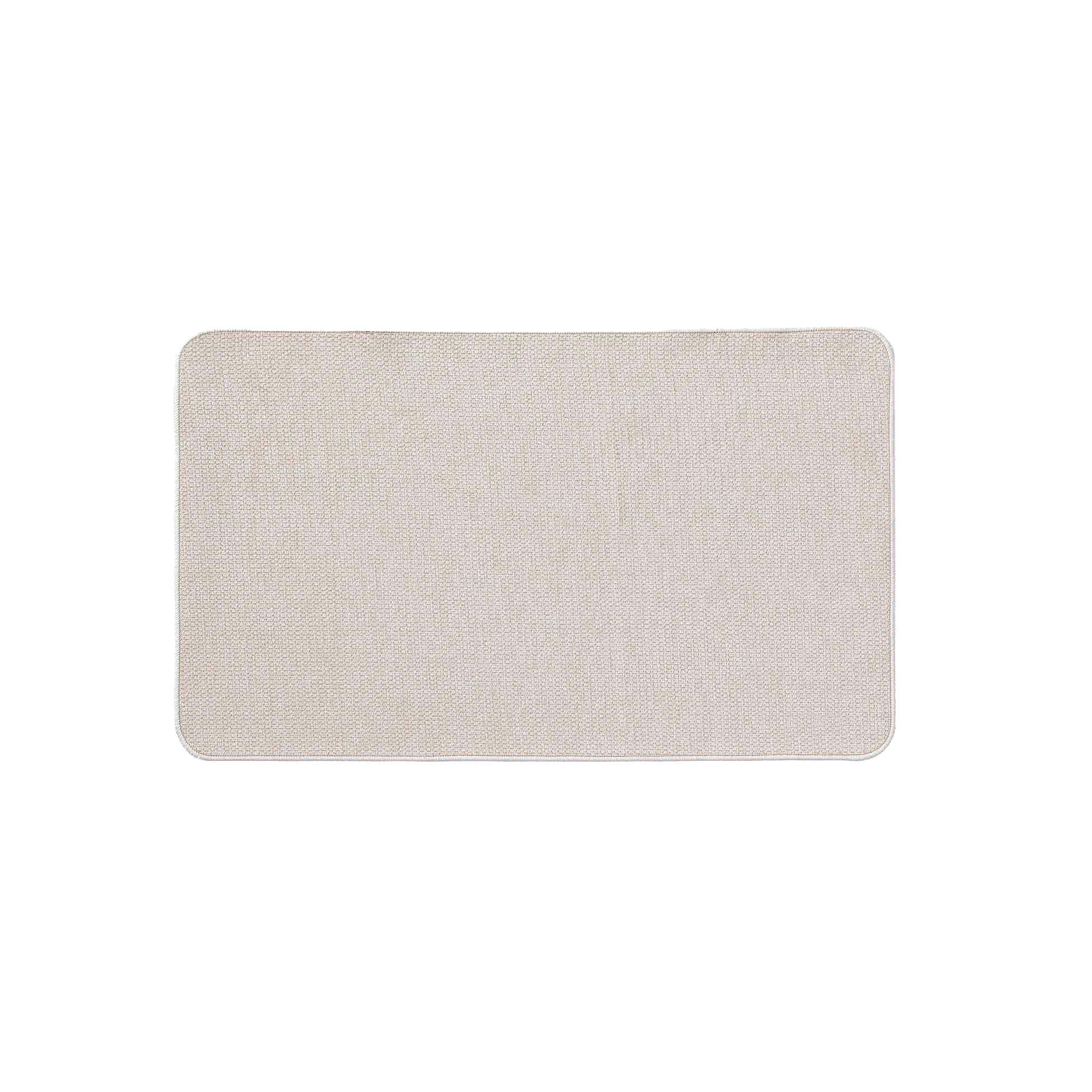 TAPIS RECTANGLE 45X75CM TISSE UNI SIMEO NATUREL
