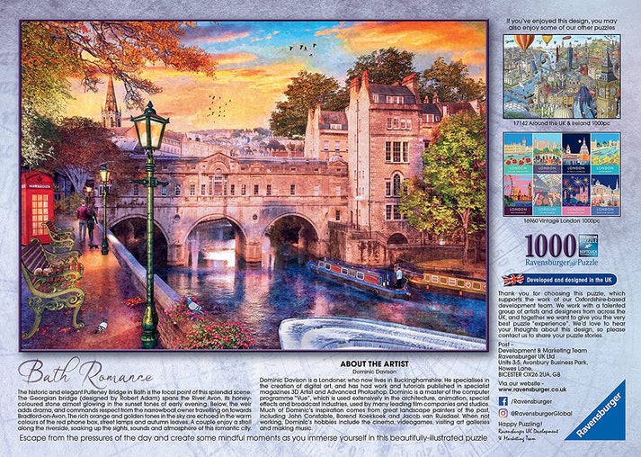 Ravensburger - Puslespil Bath Romance 1000 brikker