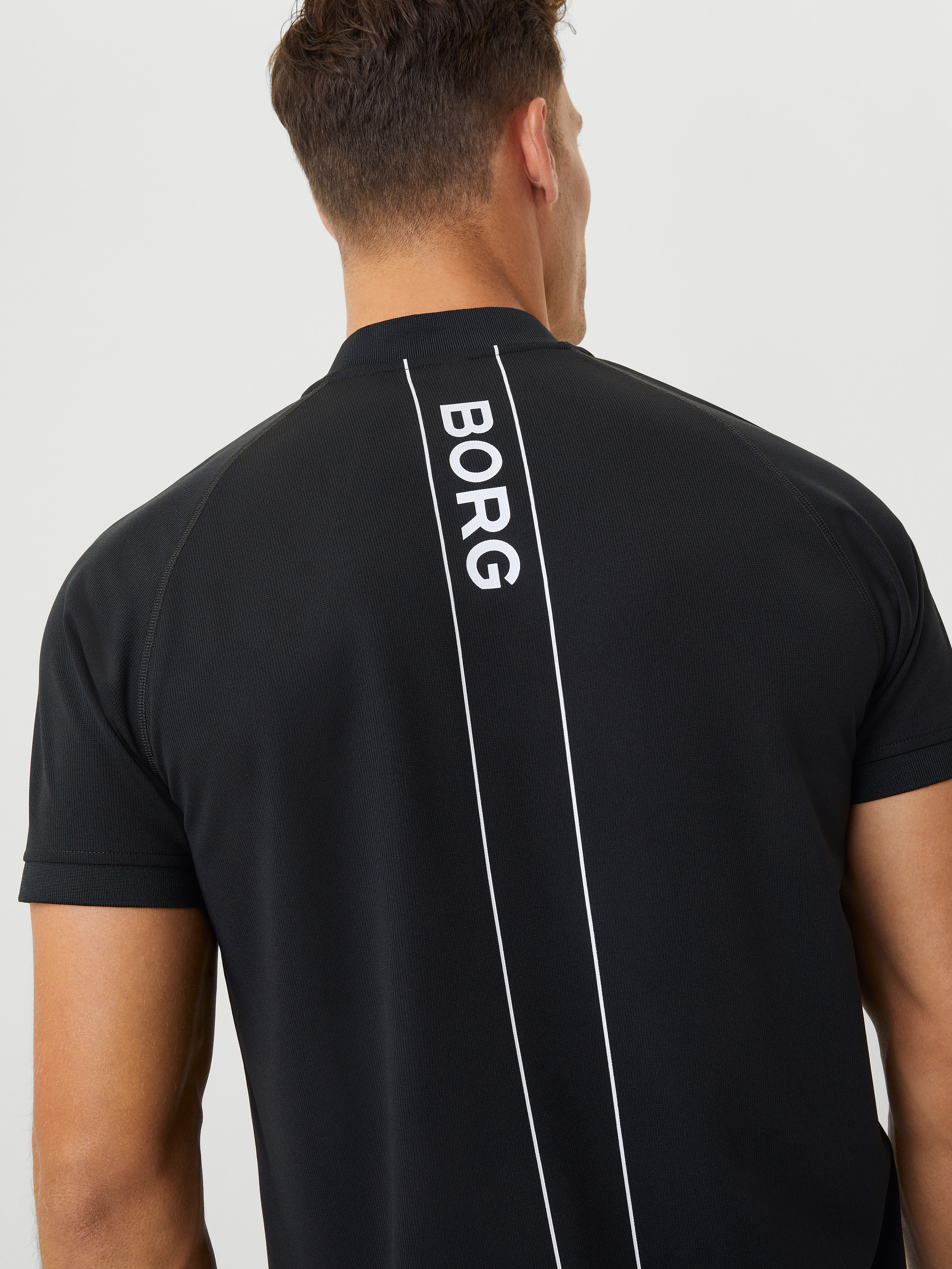 Ace Performance Zip Polo Herre Black Beauty