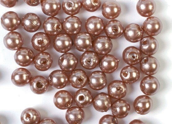 Voksperler Til Smykker - Brun - 4 MM - 500 G