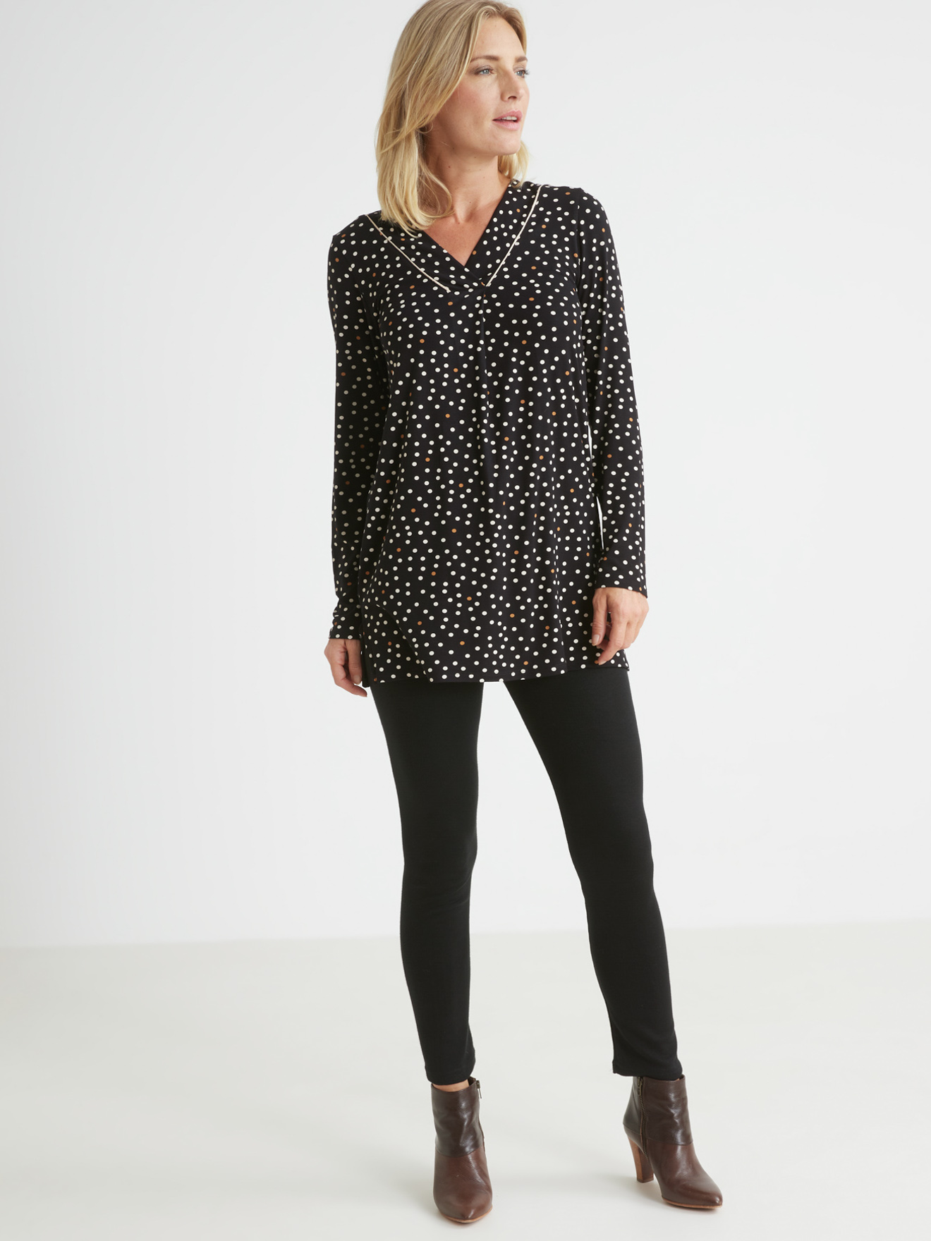 Tee-shirt tunique manches longues