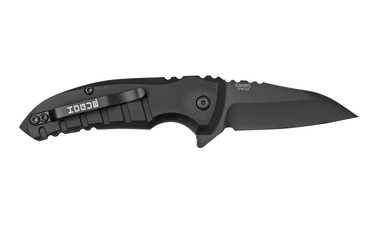 Hogue X1 Microflip Wharncliffe All Black, 24166 zakmes, Allen Elishewitz design