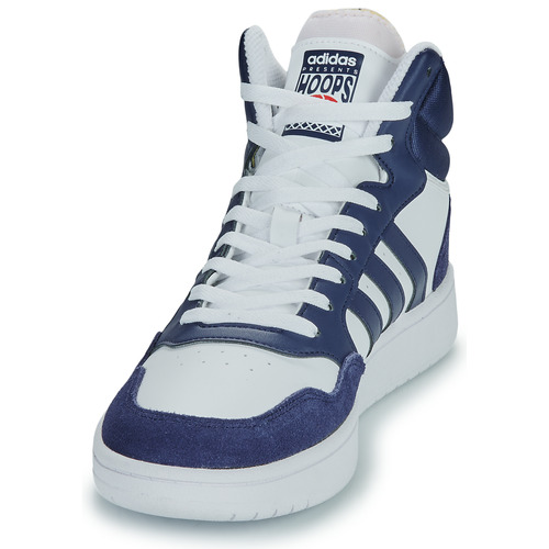Adidas Sportswear - HOOPS 3.0 MID - Marine / Blanc