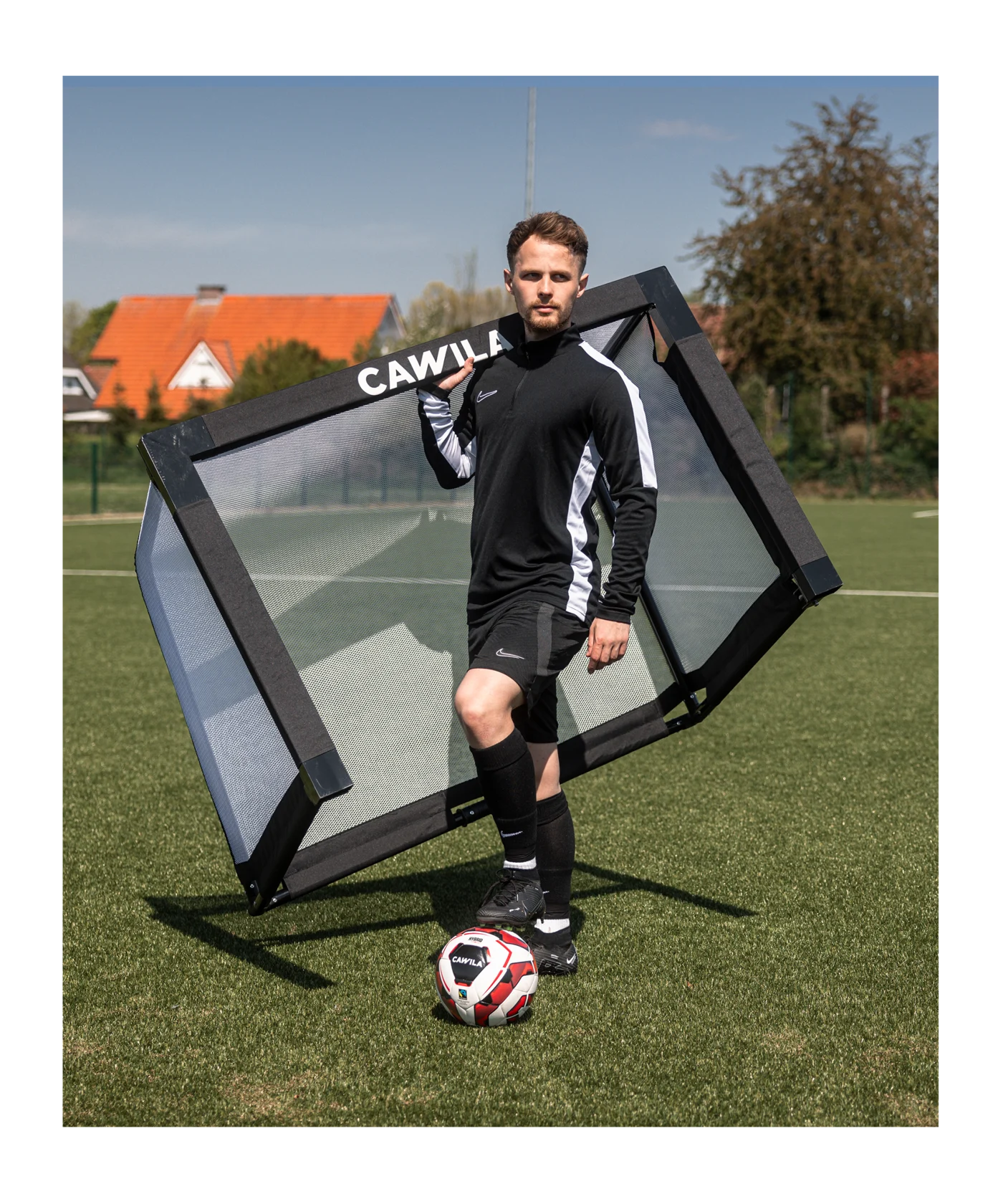 Cawila ACADEMY Minitor | Aluminium | 150 x 100cm Schwarz