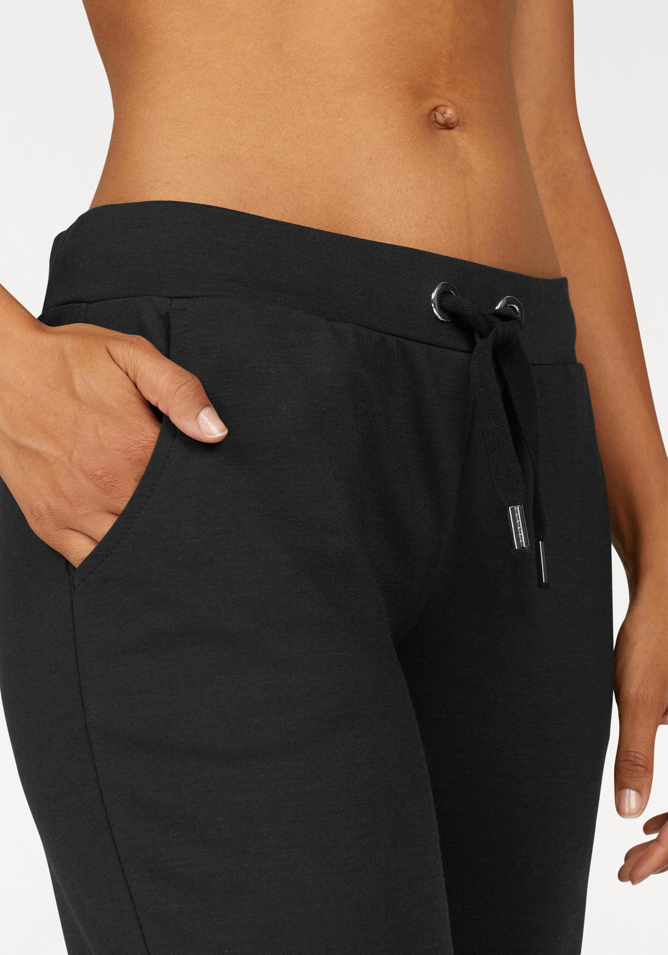 LASCANA Relaxhose in schwarz