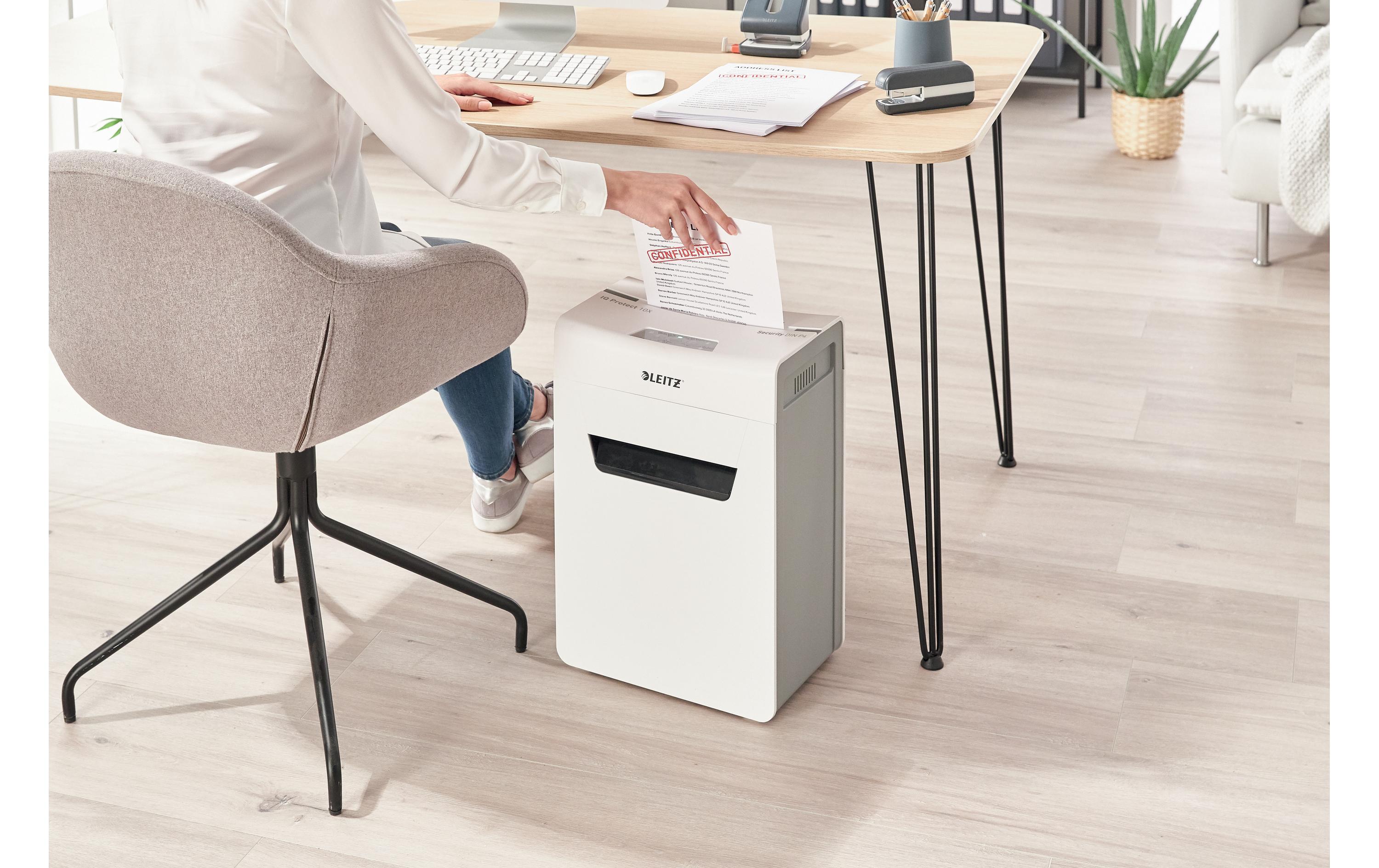 Aktenvernichter IQ Protect Premium 10X , P-4, 10 Blatt<br>Manueller Dokumentenvernichter mit Partikelschnitt für die sichere Vernichtung vertraulicher Unterlagen
