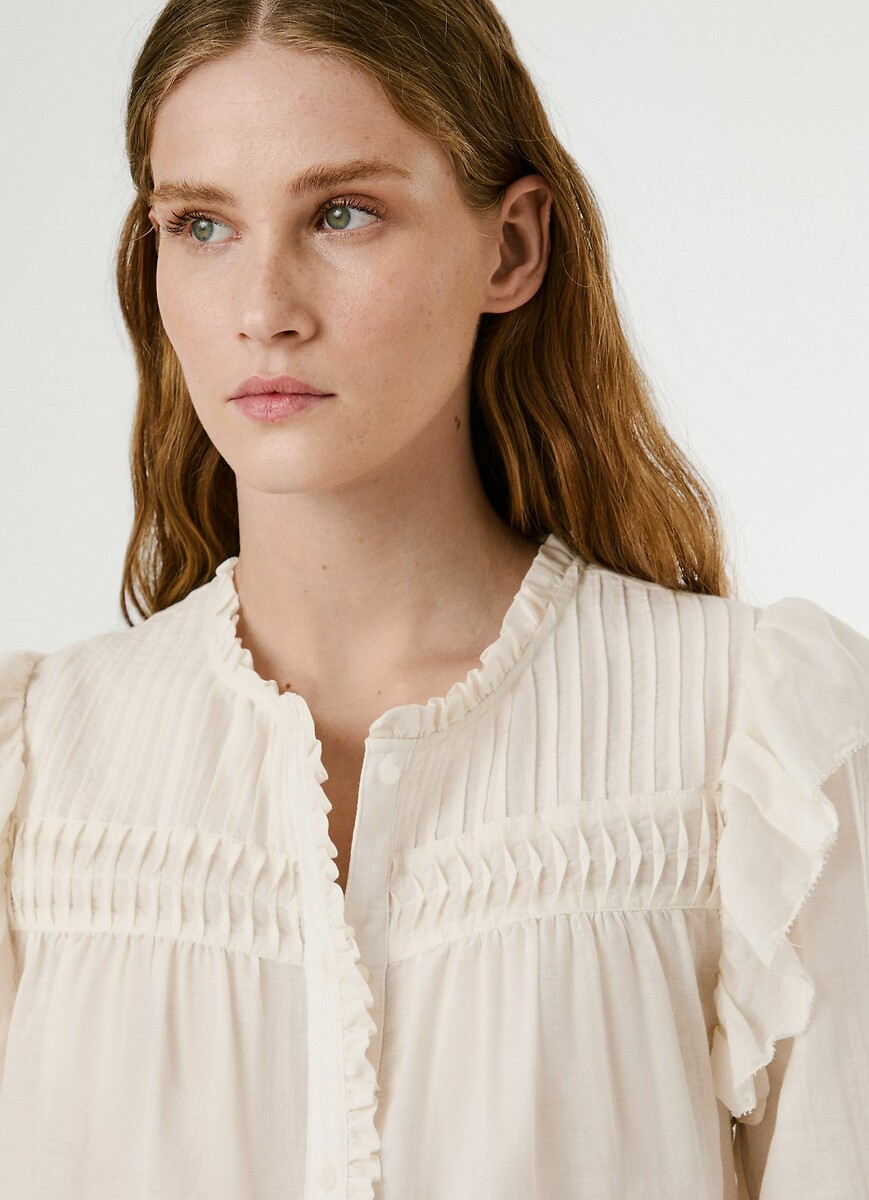PEPE JEANS<br>Blusa com babados LOIR