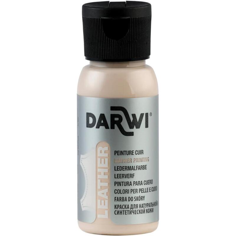 DARWI Flacon de 50 ml de Peinture sur Cuir - Nude