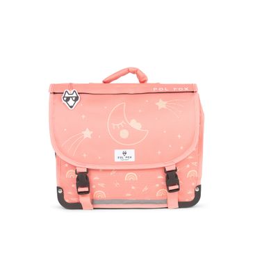 Cartable maternelle réversible Moonlight - 35 cm - 1 compartiment - rose - Pol Fox