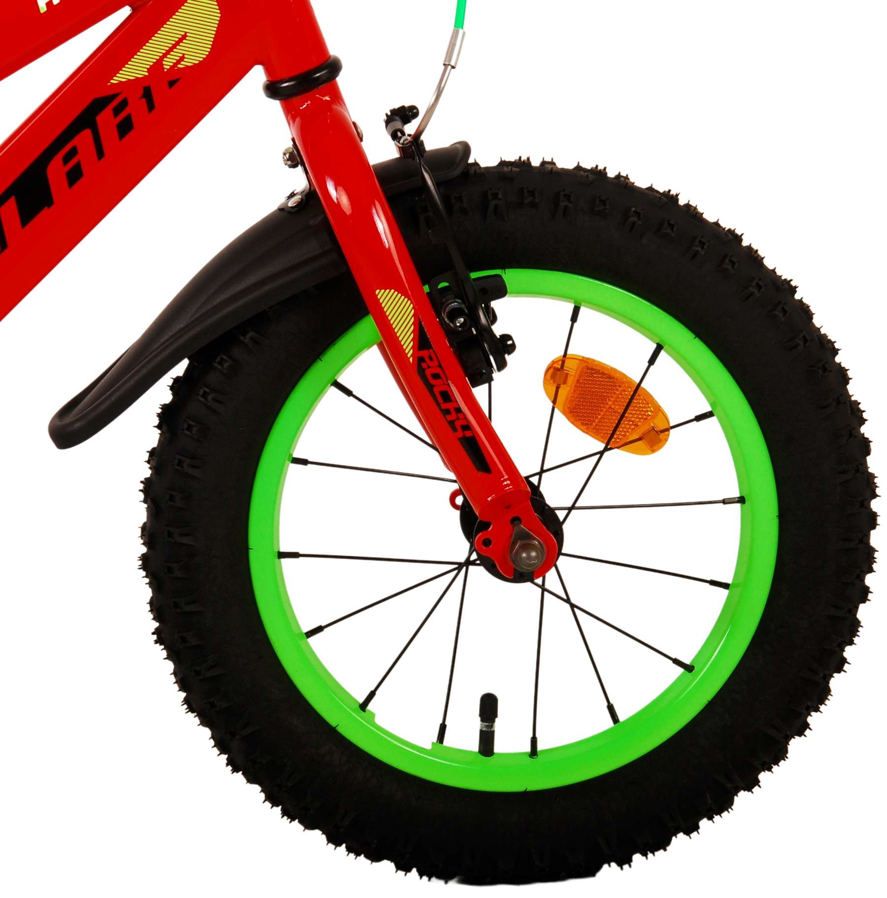 Kinderfahrrad Rocky für Jungen 14 Zoll Kinderrad in Rot Fahrrad