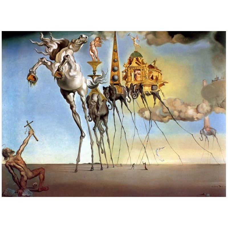 Puzzle 1000 pièces - Dali - La tentation de St Antoine