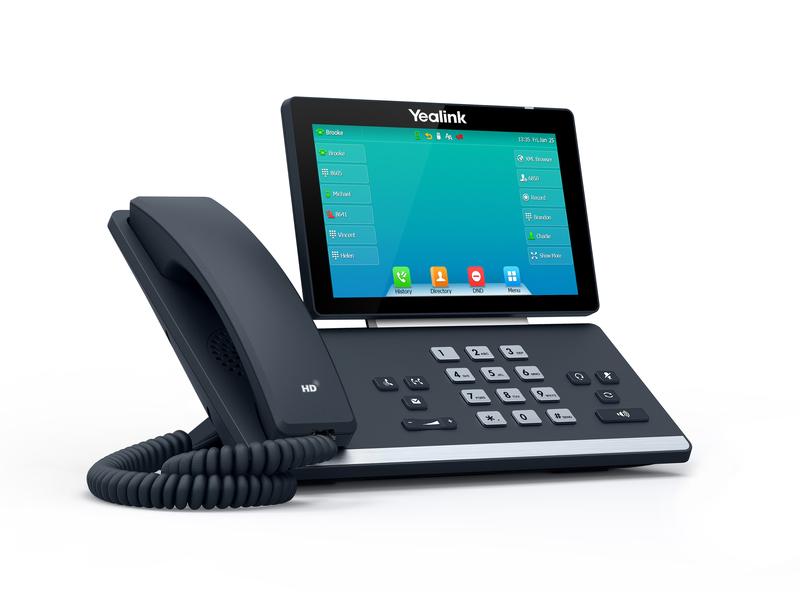 Yealink Tischtelefon SIP-T57W Grau Prime Business Phone für optimale Desktop-Produktivität